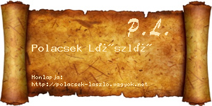Polacsek László névjegykártya