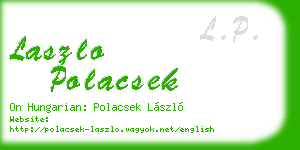 laszlo polacsek business card